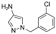 1-(3-CHLORO-BENZYL)-1 H-PYRAZOL-4-YLAMINE 结构式