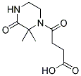 4-(2,2-DIMETHYL-3-OXO-PIPERAZIN-1-YL)-4-OXO-BUTYRIC ACID 结构式