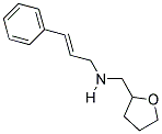 3-PHENYL-N-(TETRAHYDROFURAN-2-YLMETHYL)PROP-2-EN-1-AMINE 结构式