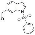 1-PHENYLSULFONYLINDOLE-6-CARBOXALDEHYDE 结构式