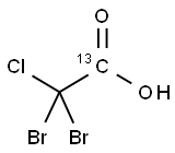 二溴一氯乙酸-1-13C 结构式