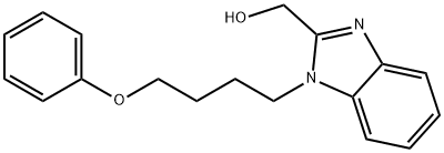 [1-(4-PHENOXYBUTYL)-1H-BENZIMIDAZOL-2-YL]METHANOL 结构式