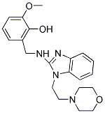 2-METHOXY-6-((1-(2-MORPHOLINOETHYL)-1H-BENZO[D]IMIDAZOL-2-YLAMINO)METHYL)PHENOL 结构式