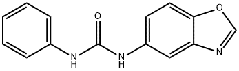 1-(苯并[D]噁唑-5-基)-3-苯基脲 结构式