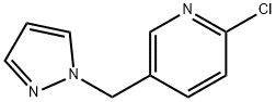 2-氯-5-(1H-吡唑-1-基甲基)吡啶 结构式