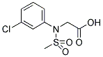 [(3-CHLOROPHENYL)(METHYLSULFONYL)AMINO]ACETIC ACID 结构式