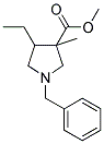 1-BENZYL-4-ETHYL-3-METHYL-PYRROLIDINE-3-CARBOXYLIC ACID METHYL ESTER 结构式
