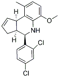 (3aS,4R,9bR)-4-(2,4-Dichlorophenyl)-6-methoxy-9-methyl-3a,4,5,9b-tetrahydro-3H-cyclopenta[c]quinoline 结构式
