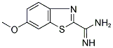 6-METHOXY-BENZOTHIAZOLE-2-CARBOXAMIDINE 结构式