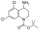 4-Amino-1-N-Boc-5,7-dichloro-1,2,3,4-tetrahydroquinoline 结构式