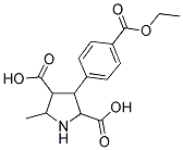 3-(4-ETHOXYCARBONYLPHENYL)-5-METHYL-2,4-PYRROLIDINEDICARBOXYLIC ACID 结构式