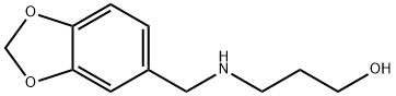 3-[(BENZO[1,3]DIOXOL-5-YLMETHYL)-AMINO]-PROPAN-1-OL 结构式