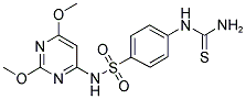 N-(2,6-DIMETHOXY-PYRIMIDIN-4-YL)-4-THIOUREIDO-BENZENESULFONAMIDE 结构式