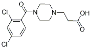 3-[4-(2,4-DICHLOROBENZOYL)PIPERAZIN-1-YL]PROPANOIC ACID 结构式