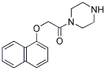 2-(NAPHTHALEN-1-YLOXY)-1-PIPERAZIN-1-YL-ETHANONE 结构式