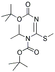 N,N'-BIS(TERT-BUTOXYCARBONYL)-N-ISOPROPYL-S-METHYL-ISOTHIOUREA 结构式