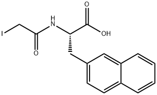 N-IODOACETYL-BETA-(2-NAPHTHYL)-ALANINE 结构式