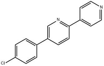 5-(4-氯苯基)-2,4-联吡啶 结构式