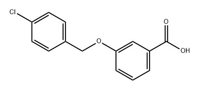 3-(4-氯苄基)氧基苯甲酸 结构式
