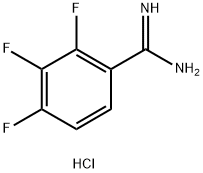 2,3,4-三氟苯甲脒盐酸盐 结构式