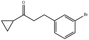 2-(3-Bromophenyl)ethyl cyclopropyl ketone 结构式