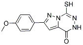 7-MERCAPTO-2-(4-METHOXY-PHENYL)-5H-PYRAZOLO[1,5-D][1,2,4]TRIAZIN-4-ONE 结构式