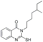 2-Mercapto-3-(5-methyl-heptyl)-3H-quinazolin-4-one 结构式