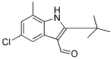 2-TERT-BUTYL-5-CHLORO-7-METHYL-1H-INDOLE-3-CARBALDEHYDE 结构式