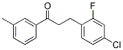 3-(4-CHLORO-2-FLUOROPHENYL)-3'-METHYLPROPIOPHENONE 结构式