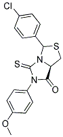 (7AR)-3-(4-CHLOROPHENYL)-6-(4-METHOXYPHENYL)-5-THIOXOTETRAHYDRO-7H-IMIDAZO[1,5-C][1,3]THIAZOL-7-ONE 结构式