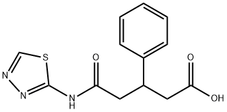 3-PHENYL-4-([1,3,4]THIADIAZOL-2-YLCARBAMOYL)-BUTYRIC ACID 结构式