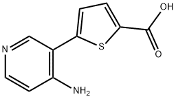 5-(4-AMINOPYRIDIN-3-YL)THIOPHENE-2-CARBOXYLIC ACID 结构式