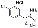 4-(4-CHLOROPHENYL)-1H-PYRAZOL-3-AMINE HYDROCHLORIDE 结构式