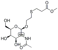 (BETA-1-O-[2-N-2-ACETAMIDO-2-DEOXY-D-GALACTOPYRANOSIDE]) [METHOXY-(CARBOXYETHYLTHIOETHYL)] 结构式