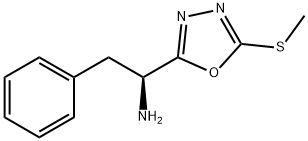 (S)-1-(5-METHYLSULFANYL-[1,3,4]OXADIAZOL-2-YL)-2-PHENYL-ETHYLAMINE 结构式