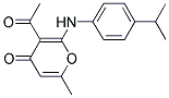 3-ACETYL-2-(4-ISOPROPYL-PHENYLAMINO)-6-METHYL-PYRAN-4-ONE 结构式