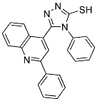 4-PHENYL-5-(2-PHENYLQUINOLIN-4-YL)-4H-1,2,4-TRIAZOLE-3-THIOL 结构式