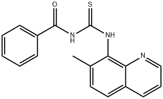 N-BENZOYL-N'-(7-METHYL-8-QUINOLINYL)THIOUREA 结构式