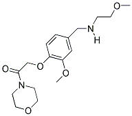 N-(2-METHOXYETHYL)-N-[3-METHOXY-4-(2-MORPHOLIN-4-YL-2-OXOETHOXY)BENZYL]AMINE 结构式