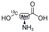 L-SERINE-2,3-13C2 结构式