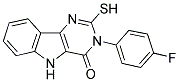 3-(4-FLUOROPHENYL)-2-MERCAPTO-3,5-DIHYDRO-4H-PYRIMIDO[5,4-B]INDOL-4-ONE 结构式