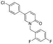 5-(4-CHLOROPHENYL)-1-(2,4-DIFLUOROBENZYL)PYRIDIN-2(1H)-ONE 结构式