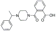 2-([4-(1-Phenylethyl)piperazin-1-yl]carbonyl)benzoic acid 结构式