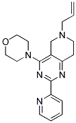 6-ALLYL-4-MORPHOLIN-4-YL-2-PYRIDIN-2-YL-5,6,7,8-TETRAHYDROPYRIDO[4,3-D]PYRIMIDINE 结构式