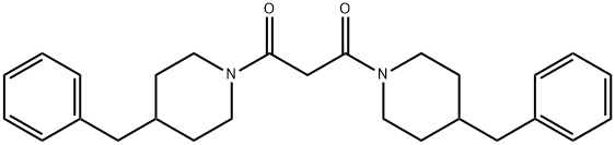 1,3-BIS-(4-BENZYL-PIPERIDIN-1-YL)-PROPANE-1,3-DIONE 结构式