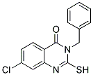 3-BENZYL-7-CHLORO-2-MERCAPTO-3H-QUINAZOLIN-4-ONE 结构式