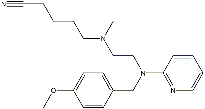 N'-(4-CYANOBUTYL)-N-(4-METHOXYBENZYL)-N'-METHYL-N-2-PYRIDINYL-1,2-ETHANEDIAMINE 结构式