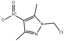 1-(氯甲基)-3,5-二甲基-4-硝基-吡唑 结构式