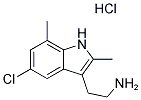 2-(5-CHLORO-2,7-DIMETHYL-1H-INDOL-3-YL)ETHANAMINE HYDROCHLORIDE 结构式