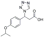 3-(4-ISOPROPOXYPHENYL)-3-(1H-1,2,3,4-TETRAZOL-1-YL)PROPANOIC ACID 结构式